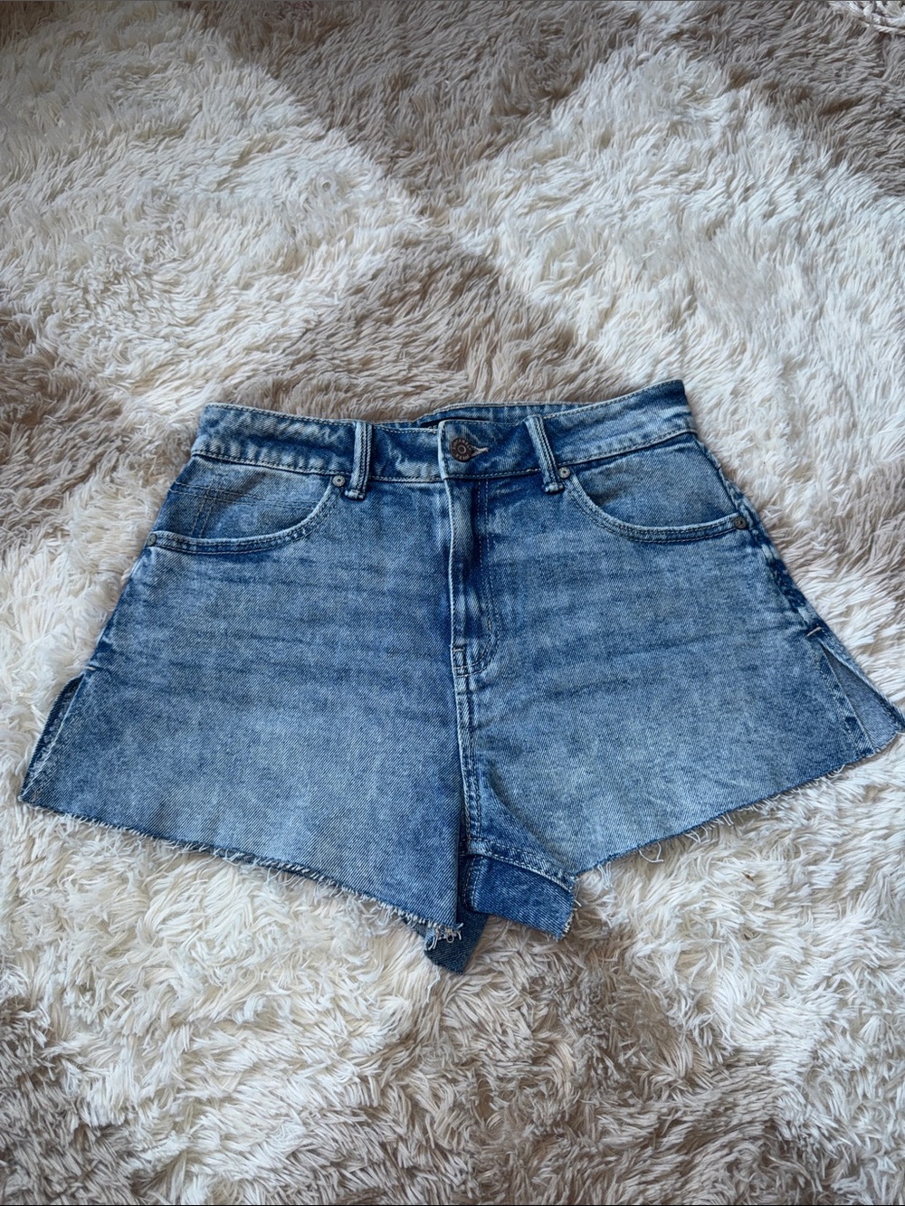 Sincerely Jules High-Rise Blue Denim Shorts